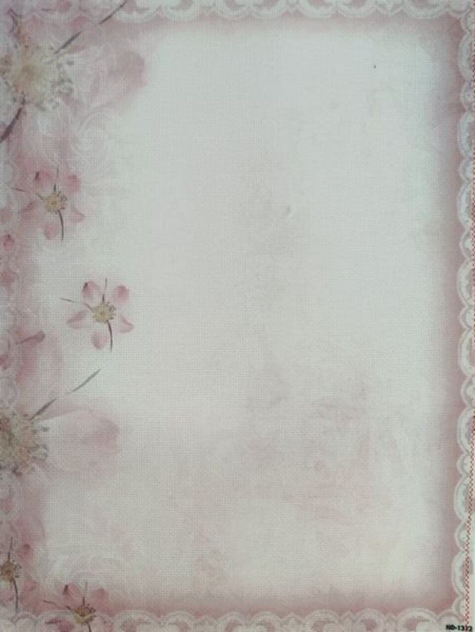 Soft Embrace Designer Printed AIDA Fabric. Canvas for embroidery with an applied background KF-1312A